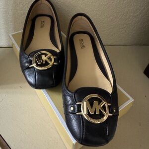 Michael Kors Black Leather Loafers